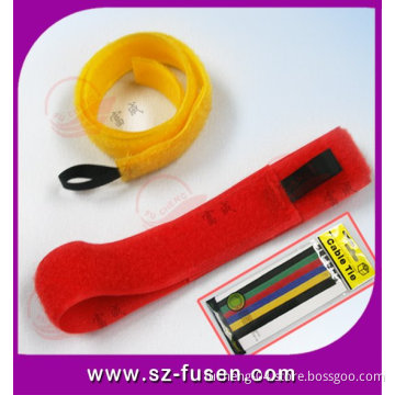 Eco-Friendly Reusable Nylon Velcro Cable Ties with Label